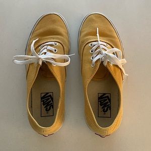 YELLOW VANS SNEAKER SHOES WOMANS SIZE 7.5